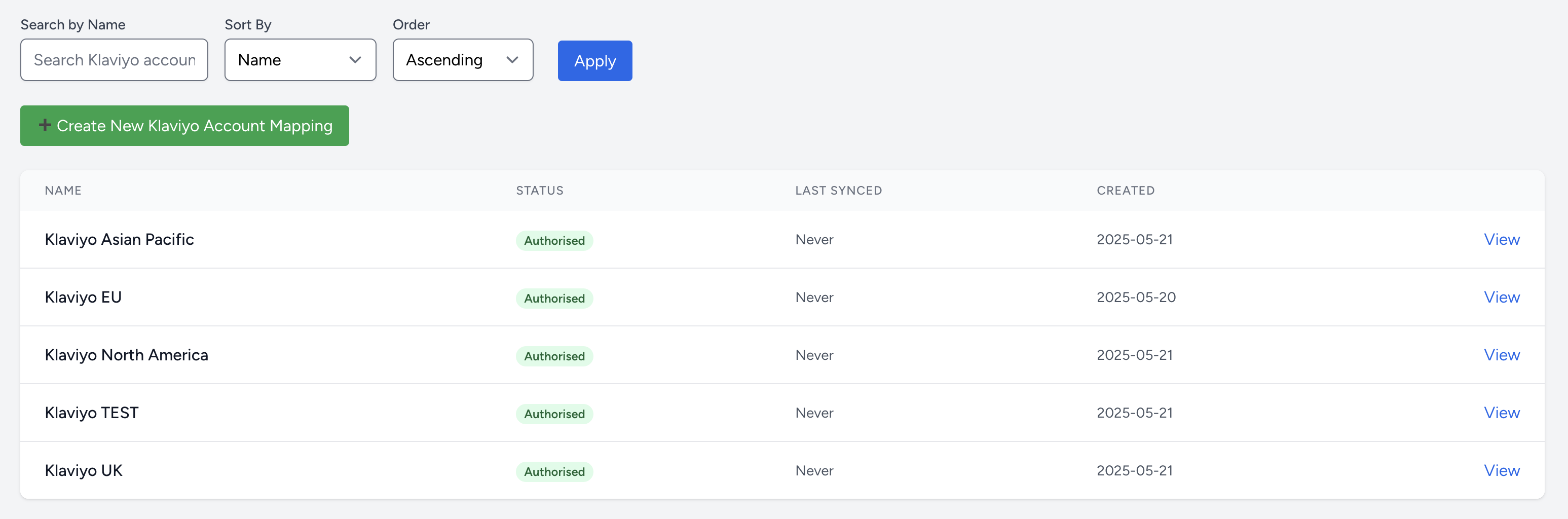 Manage Account