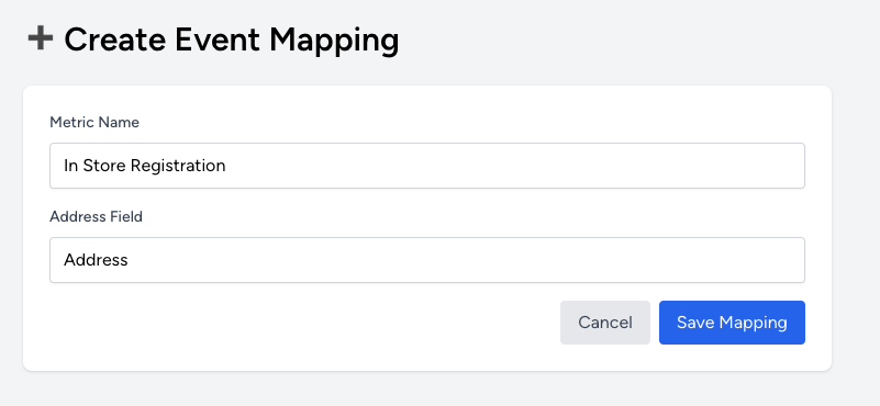 Event Mapping
